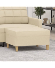 Repose-pied Crème 70x55x41 cm Tissu | Mobilier & Déco
