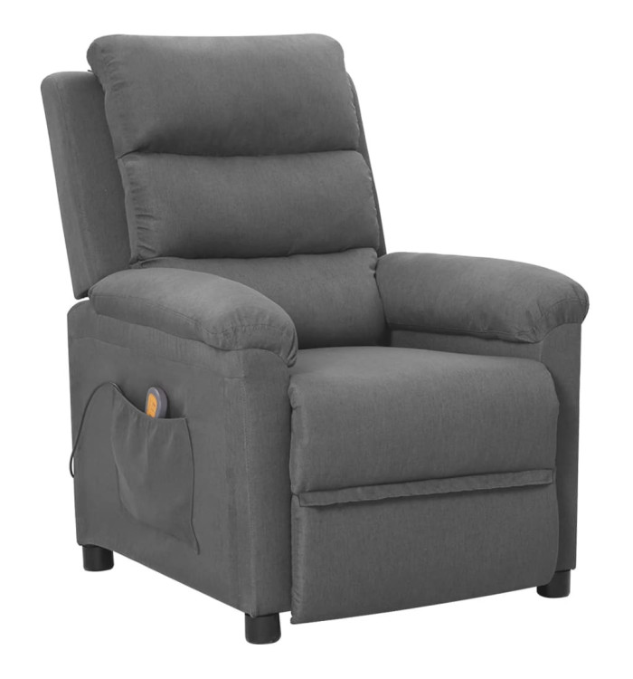 Fauteuil de massage Gris clair Tissu | Mobilier & Déco