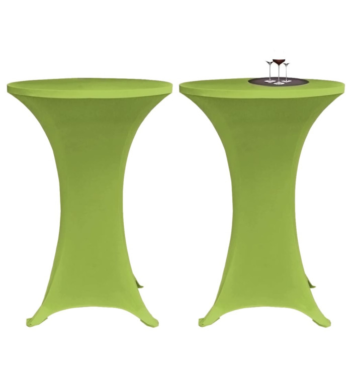 Housse de table extensible 2 pcs 70 cm Verte | Mobilier & Déco