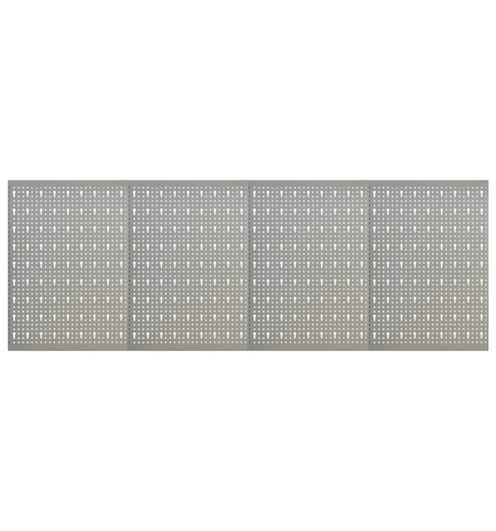 Panneaux à chevilles muraux 4 pcs 40x58 cm Acier | Mobilier & Déco