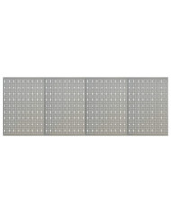 Panneaux à chevilles muraux 4 pcs 40x58 cm Acier | Mobilier & Déco