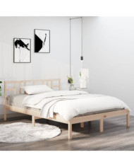 Cadre de lit sans matelas 140x200 cm bois massif | Mobilier & Déco