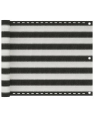 Écran de balcon PEHD 75x500 cm Anthracite et blanc | Mobilier & Déco