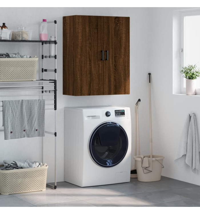 Armoire murale chêne marron 69,5x34x90 cm | Mobilier & Déco