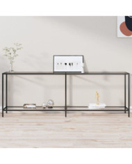 Table console Transparent 220x35x75,5 cm Verre trempé | Mobilier & Déco