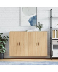 Armoires murales 2 pcs chêne sonoma 69,5x34x90 cm | Mobilier & Déco