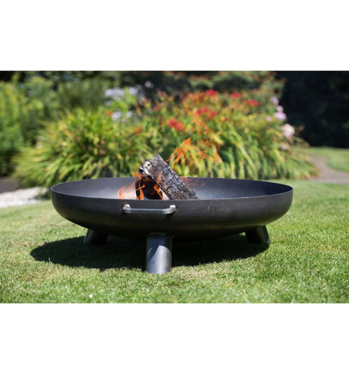 RedFire Bol à feu Salo Acier Noir 80 cm 81020 | Mobilier & Déco