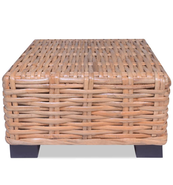 Table basse Rotin naturel 45x45x30 cm | Mobilier & Déco