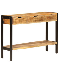 Buffet avec 3 tiroirs 110x35x75 cm Bois de manguier massif | Mobilier & Déco