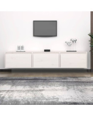 Meubles TV 3 pcs Blanc Bois massif de pin | Mobilier & Déco