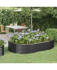 Lit surélevé de jardin Acier enduit de poudre Anthracite | Mobilier & Déco