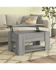 Table basse Sonoma gris 79x49x41 cm Bois d'ingénierie | Mobilier & Déco