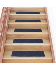 Tapis d'escalier autocollants Rectangulaire 15 pcs 76x20 cm | Mobilier & Déco