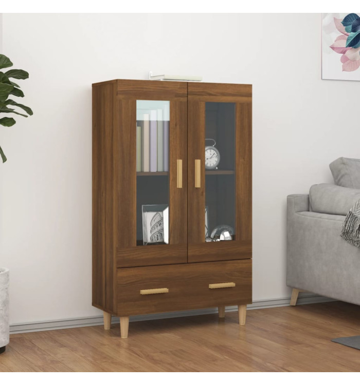 Buffet Chêne marron 70x31x115 cm Bois d'ingénierie | Mobilier & Déco