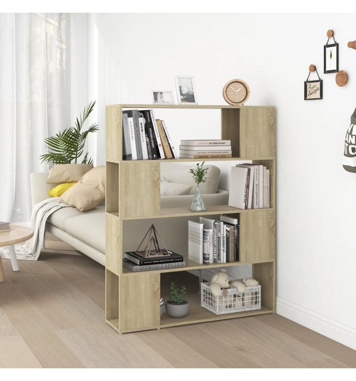 Bibliothèque/Séparateur de pièce Chêne sonoma 100x24x124 cm | Mobilier & Déco
