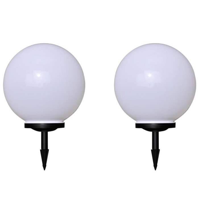 2 pcs Lampes d'allée d'extérieur à LED 40 cm et piquet au sol | Mobilier & Déco