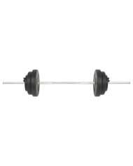 Barre d'haltères avec plaques 60 kg | Mobilier & Déco