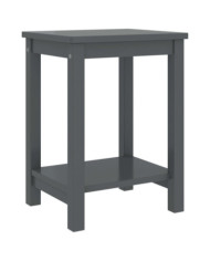 Table de chevet gris foncé 35x30x47 cm bois de pin massif | Mobilier & Déco