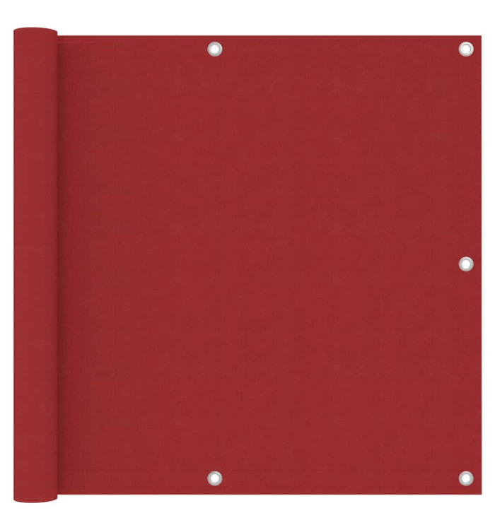 Écran de balcon Rouge 90x400 cm Tissu Oxford | Mobilier & Déco