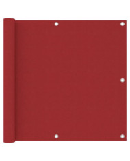 Écran de balcon Rouge 90x400 cm Tissu Oxford | Mobilier & Déco