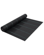 Toile de paillage Noir 2x25 m PP | Mobilier & Déco