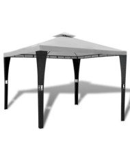 Tonnelle avec toit 3x3 m Blanc crème | Mobilier & Déco