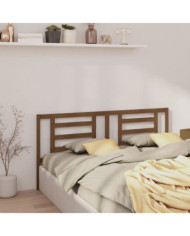 Tête de lit Marron miel 166x4x100 cm Bois de pin massif | Mobilier & Déco