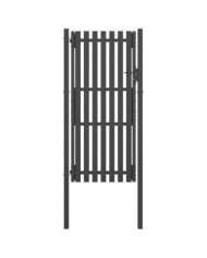 Portail de clôture de jardin Acier 1x2,5 m Anthracite | Mobilier & Déco