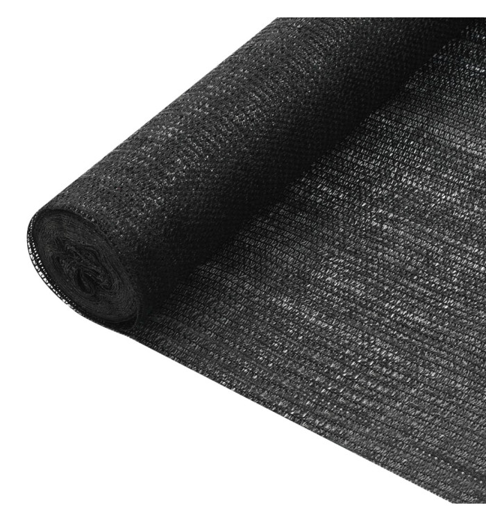 Filet brise-vue Noir 1,5x50 m PEHD 75 g/m² | Mobilier & Déco