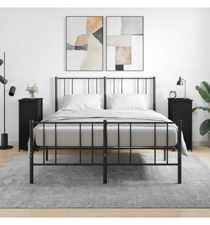 Tables de chevet 2 pcs noir 32x42x80 cm bois d’ingénierie | Mobilier & Déco