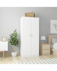 Garde-robe Blanc 80x52x180 cm Bois d’ingénierie | Mobilier & Déco
