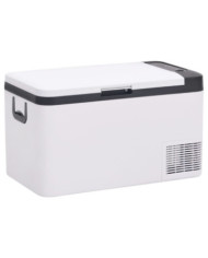 Glacière avec poignée noir et blanc 25 L PP et PE | Mobilier & Déco