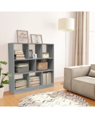 Bibliothèque Sonoma gris 97,5x29,5x100 cm Bois d'ingénierie | Mobilier & Déco