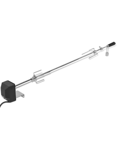 Broche à rôtir avec moteur 1200 mm Acier | Mobilier & Déco