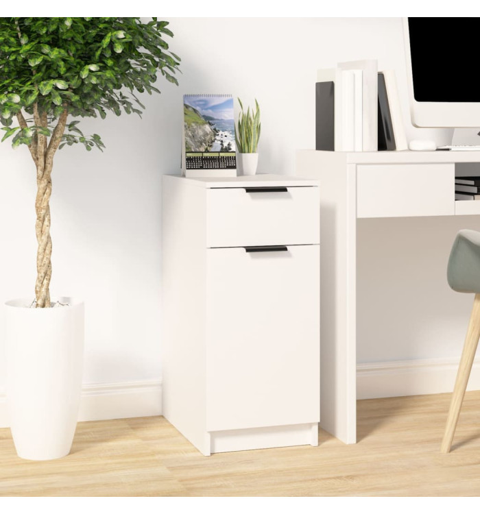 Armoire de bureau Blanc 33,5x50x75 cm Bois d'ingénierie | Mobilier & Déco