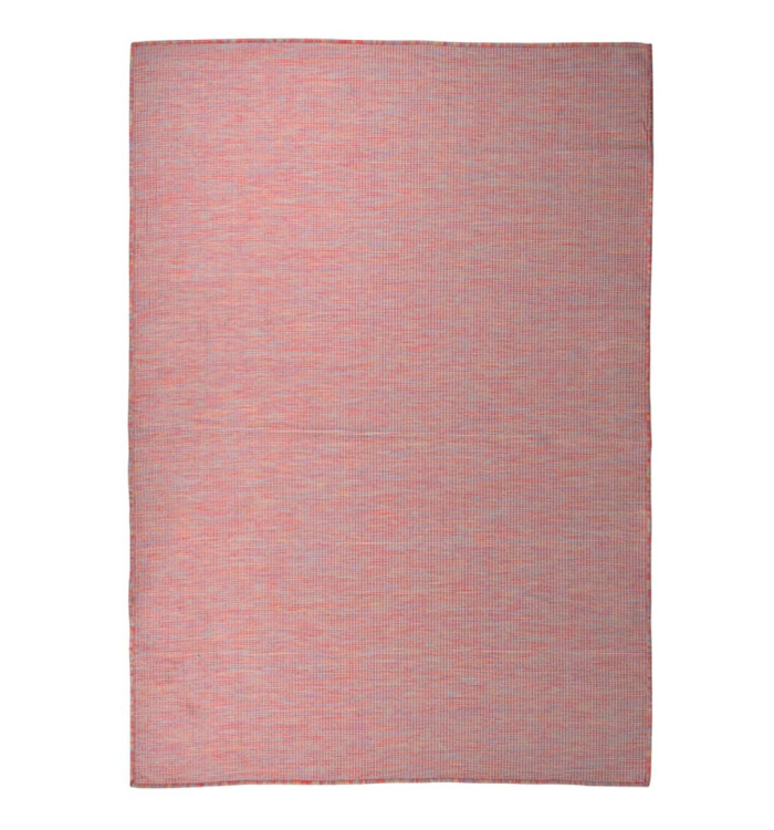 Tapis à tissage plat d'extérieur 160x230 cm Rouge | Mobilier & Déco