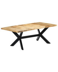 Table de salle à manger 200x100x75 cm Bois de manguier solide | Mobilier & Déco