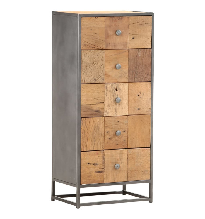 Armoire à tiroirs 45 x 30 x 100 cm Bois de récupération massif | Mobilier & Déco
