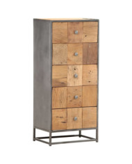 Armoire à tiroirs 45 x 30 x 100 cm Bois de récupération massif | Mobilier & Déco