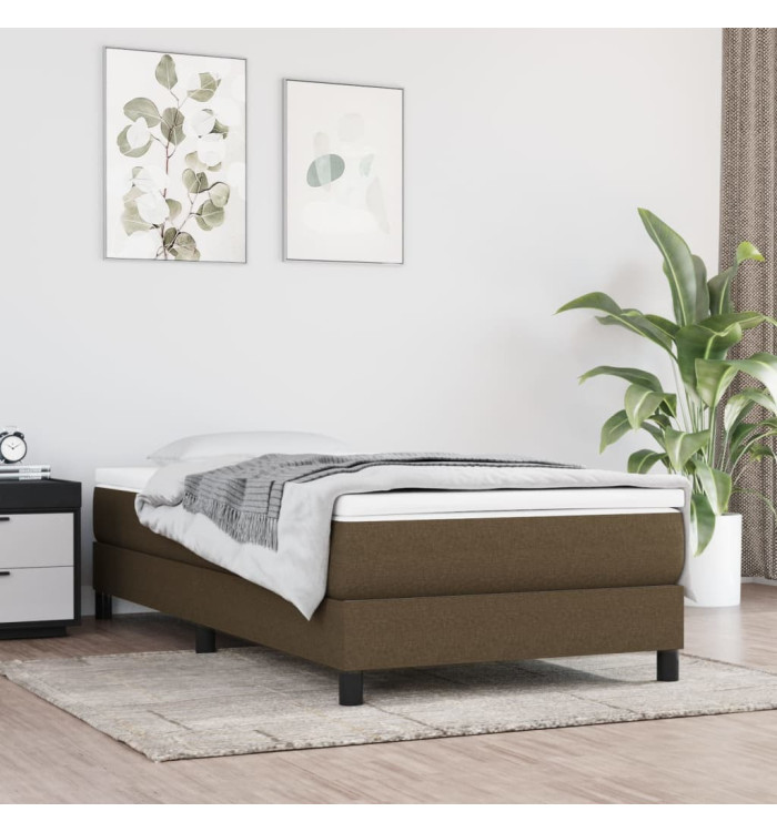 Matelas de lit à ressorts ensachés Marron foncé 90x190x20 cm | Mobilier & Déco