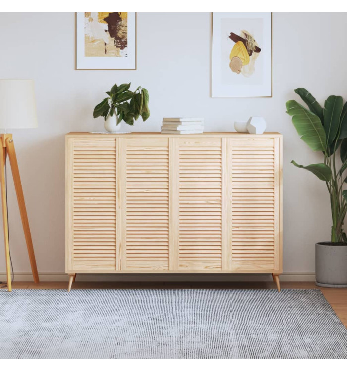 Portes d'armoire à persiennes 4 pcs 99,3x39,4 cm pin massif | Mobilier & Déco