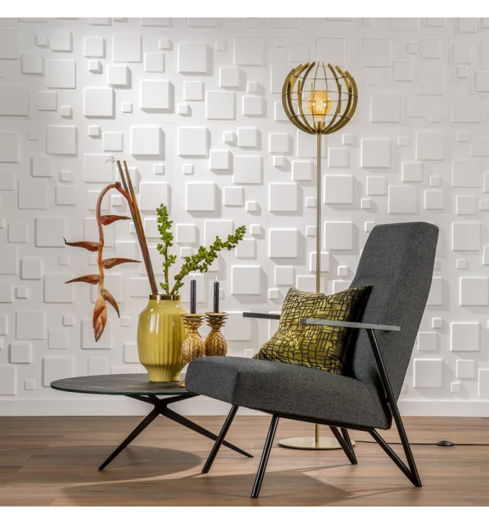 WallArt Panneaux muraux 3D 24 pcs GA-WA09 carrés | Mobilier & Déco