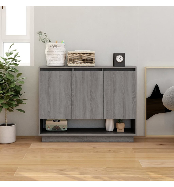 Buffet Sonoma gris 97x31x75 cm Bois d'ingénierie | Mobilier & Déco