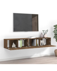 Ensemble de meubles TV 2 pcs Chêne marron Bois d'ingénierie | Mobilier & Déco