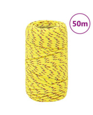 Corde de bateau Jaune 2 mm 50 m Polypropylène | Mobilier & Déco