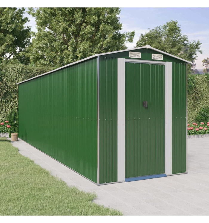 Abri de jardin Vert 192x689x223 cm Acier galvanisé | Mobilier & Déco