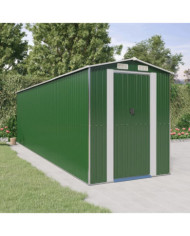 Abri de jardin Vert 192x689x223 cm Acier galvanisé | Mobilier & Déco