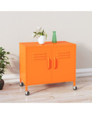 Armoire de rangement Orange 60x35x56 cm Acier | Mobilier & Déco