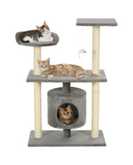 Arbre à chat avec griffoirs en sisal 95 cm Gris | Mobilier & Déco