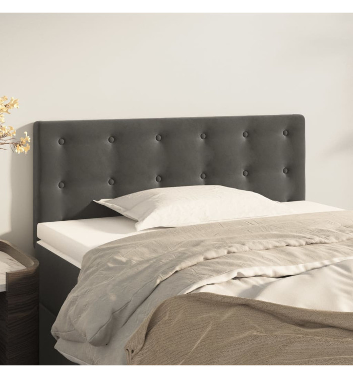 Tête de lit Gris foncé 90x5x78/88 cm Velours | Mobilier & Déco
